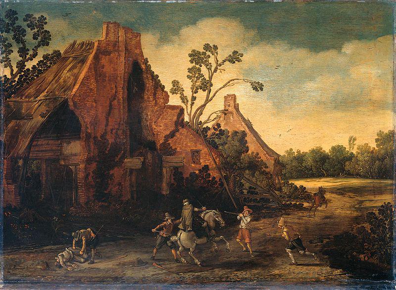 Esaias Van de Velde The robbery. oil painting image